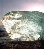 A square block of ice representing 0 degrees Celsius.