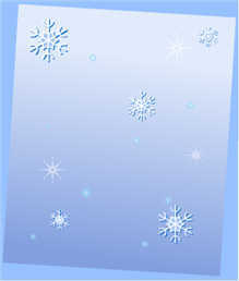 Snow covered evergreen trees in a winter landscape